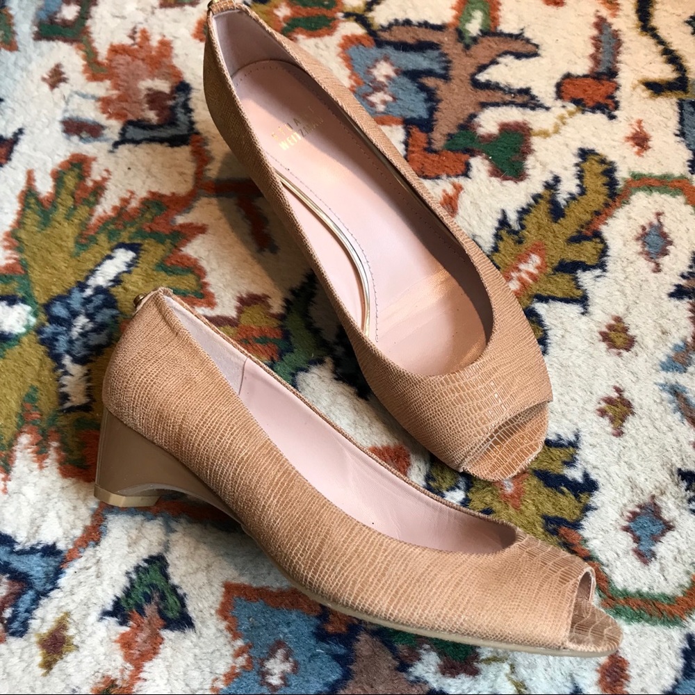 🎁 New–peep-toe wedge heels